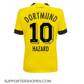 Borussia Dortmund Thorgan Hazard #10 Hemma Matchtröja Dam 2022-23 Kortärmad